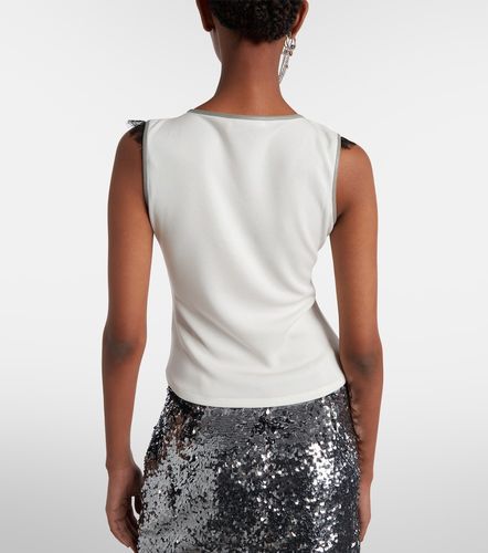 Top in pizzo e jersey a strati - Jacques Wei - Modalova
