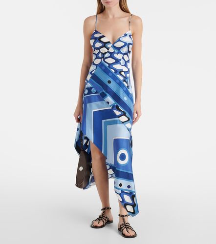Vestido midi Vivara de satén de seda - Pucci - Modalova