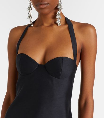 Halterneck wool-blend bustier dress - Magda Butrym - Modalova