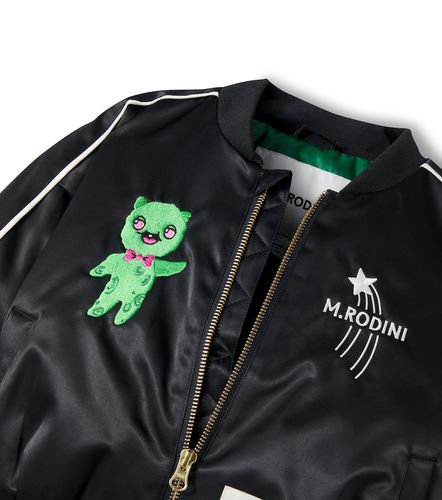 Chaqueta varsity de satén bordada - Mini Rodini - Modalova