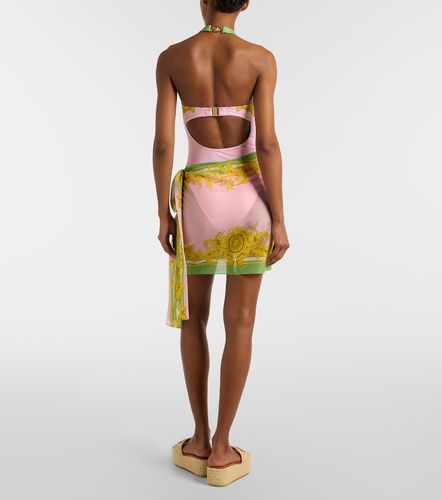 Pareo de algodón y seda estampado - Versace - Modalova