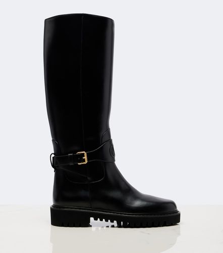 Botas altas de piel con VLogo - Valentino Garavani - Modalova