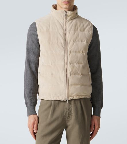 Brunello Cucinelli Suede down vest - Brunello Cucinelli - Modalova