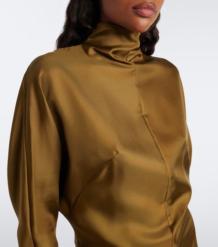 Mugler Top aus Seidentwill - Mugler - Modalova
