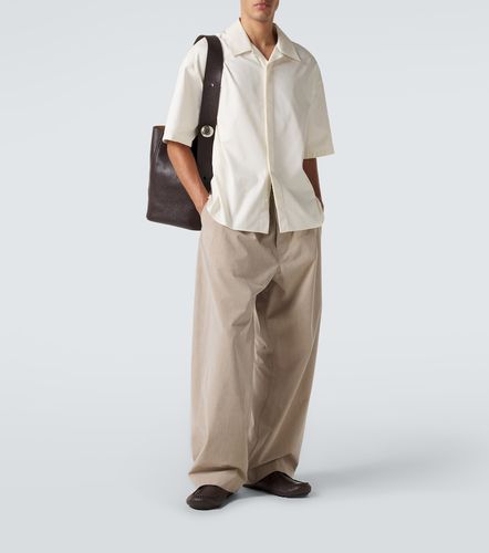 Pantaloni a gamba larga in lana e cotone - Loewe - Modalova