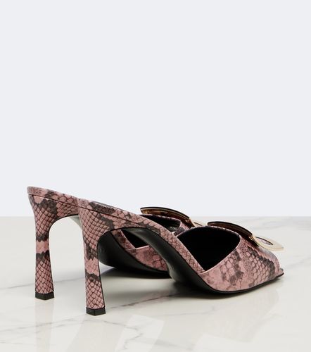 Mules Trompette in pelle con stampa serpente - Roger Vivier - Modalova