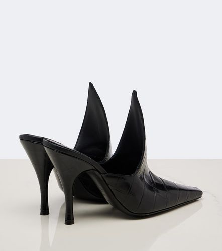 Alaia Croc-effect leather mules - Alaia - Modalova