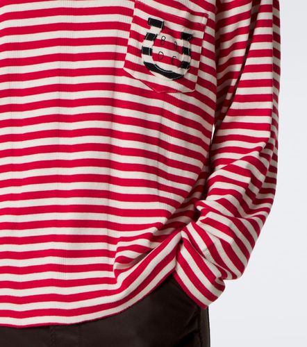 T-shirt Horseshoe in jersey di cotone a righe - Bode - Modalova