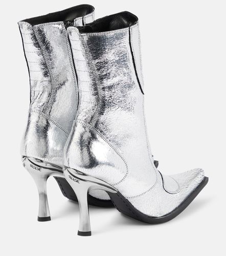 Metallic leather ankle boots - Vetements - Modalova