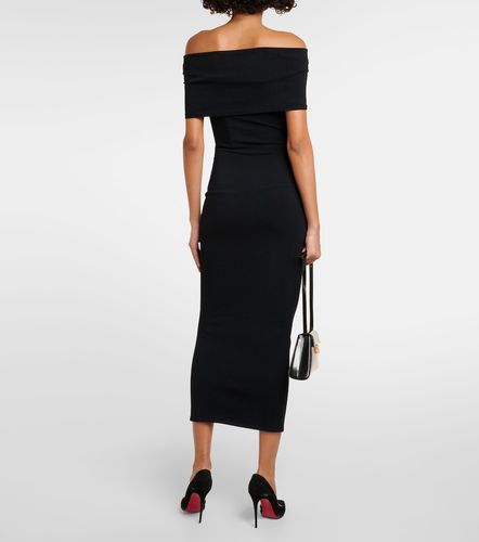 Off-Shoulder Midikleid aus Rippstrick - Wardrobe.NYC - Modalova