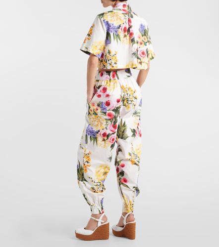 Camicia cropped in popeline di cotone - Dolce&Gabbana - Modalova