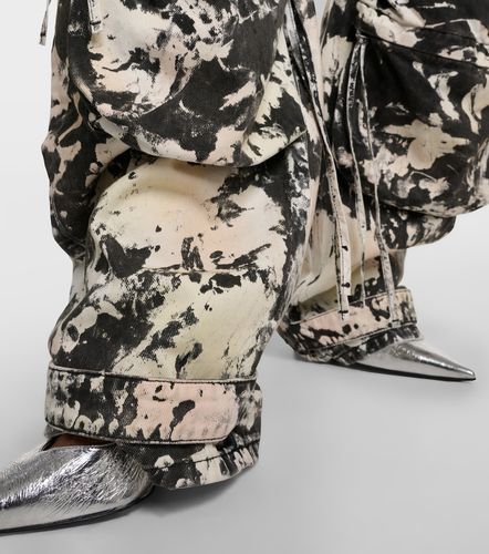 Fern printed mid-rise cargo jeans - The Attico - Modalova