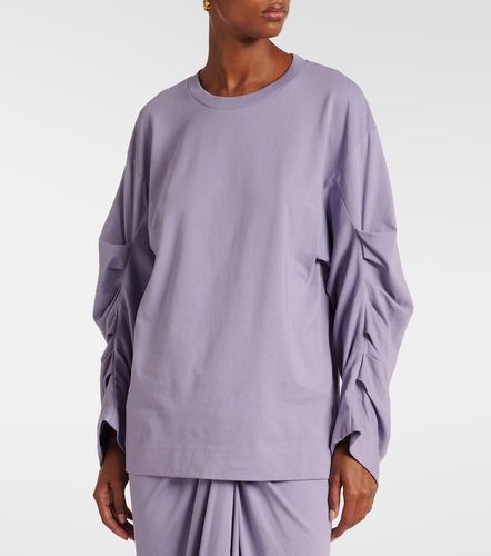 Sudadera de jersey de algodón fruncida - Dries Van Noten - Modalova