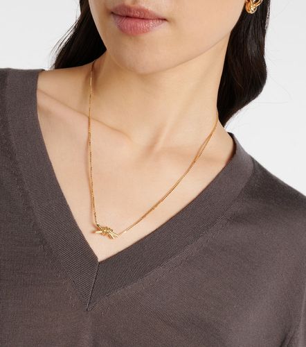 Collar Knot de plata de ley con baño en oro - Bottega Veneta - Modalova