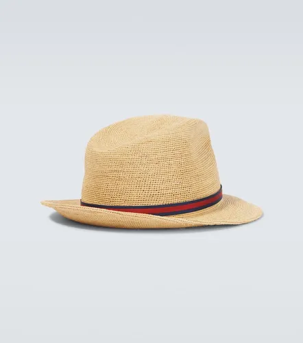 Argentina crochet straw Panama hat - Borsalino - Modalova