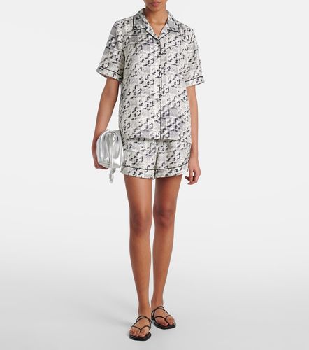 Camicia in seta con stampa - Tory Burch - Modalova