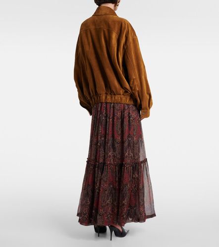 Bomberjacke aus Veloursleder - Saint Laurent - Modalova