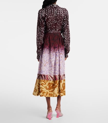 Gonna lunga in cotone con stampa - Dries Van Noten - Modalova