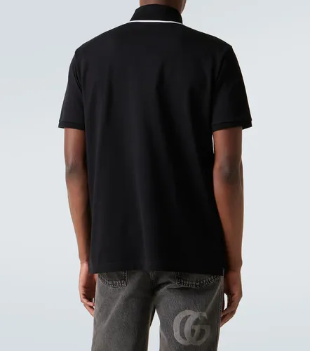 Polo en mezcla de jersey con logo - Gucci - Modalova