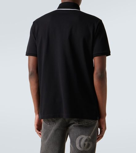 Polo in jersey di misto cotone con logo - Gucci - Modalova