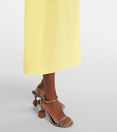 Drap cotton-blend poplin midi dress - Jacquemus - Modalova