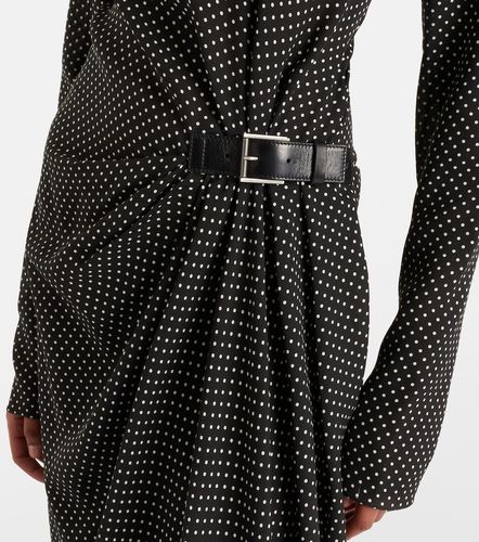 Tom Ford Abito midi in seta a pois - Tom Ford - Modalova