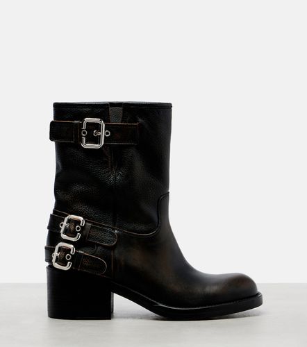 Chloe Dakota 60 leather biker boots - Chloe - Modalova