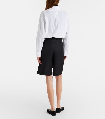 Bermudas Marfa de sarga plisada - The Frankie Shop - Modalova