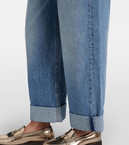 Jeans a gamba larga con logo - Brunello Cucinelli - Modalova