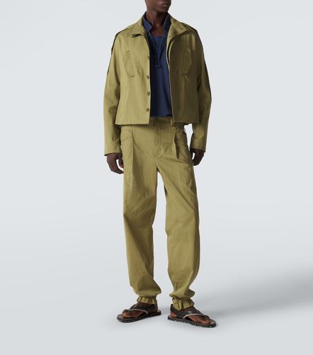Egreta stiped cotton-blend jacket - Kiko Kostadinov - Modalova