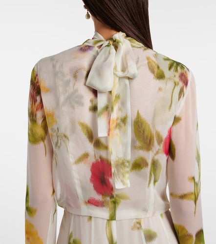 Abito lungo in chiffon di seta - Oscar de la Renta - Modalova