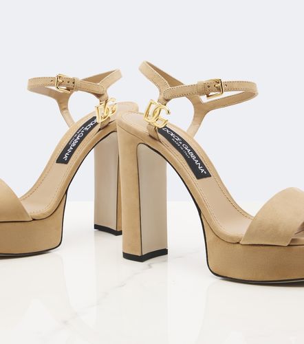 DG suede platform sandals - Dolce&Gabbana - Modalova