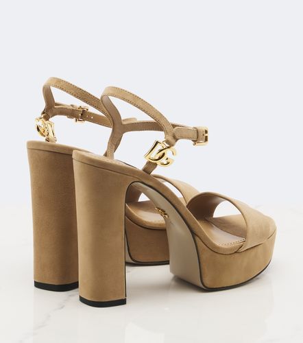 DG suede platform sandals - Dolce&Gabbana - Modalova
