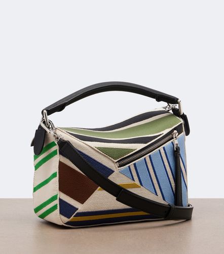 Puzzle Small striped top-handle bag - Loewe - Modalova
