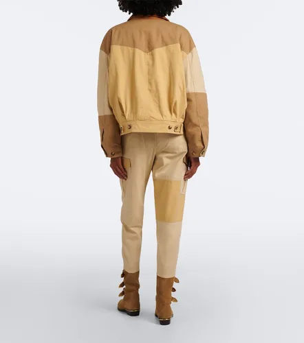 Pantalones cargo Renzae de algodón con patchwork - Marant Etoile - Modalova