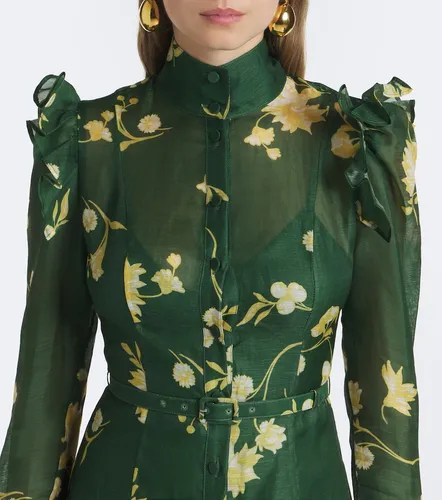 Midikleid Katrina aus einem Leinengemisch - Leo Lin - Modalova