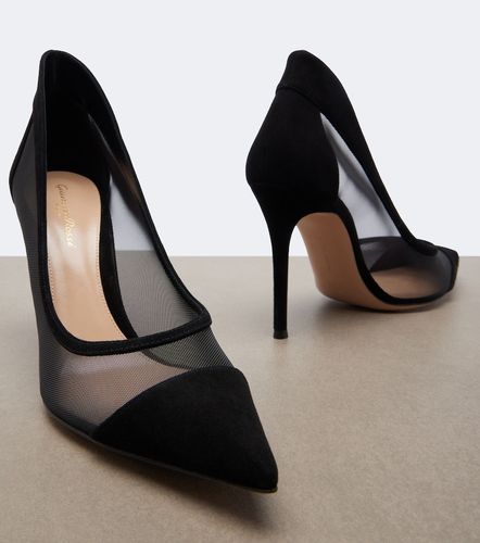 Gianvito Rossi Mesh and suede pumps - Gianvito Rossi - Modalova
