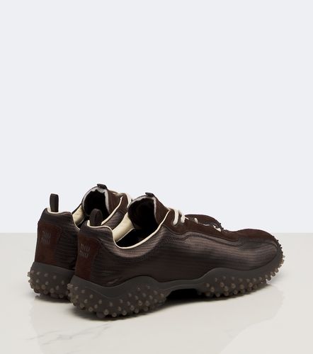 Miu Miu Sneakers Bubble con suede - Miu Miu - Modalova