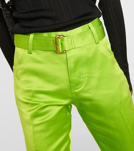 Tom Ford Pantaloni regular in seta - Tom Ford - Modalova