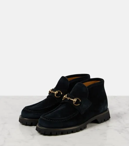 Gucci Horsebit suede ankle boots - Gucci - Modalova