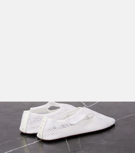 Flex leather-trimmed mesh ballet flats - Alaia - Modalova