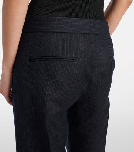 Pantaloni regular Lenn in misto lana gessato - Khaite - Modalova