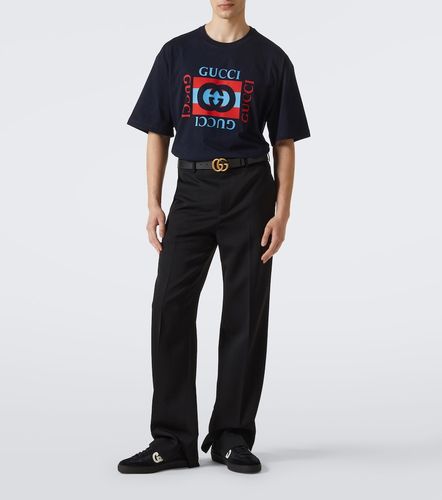 Gucci G75 suede and canvas sneakers - Gucci - Modalova