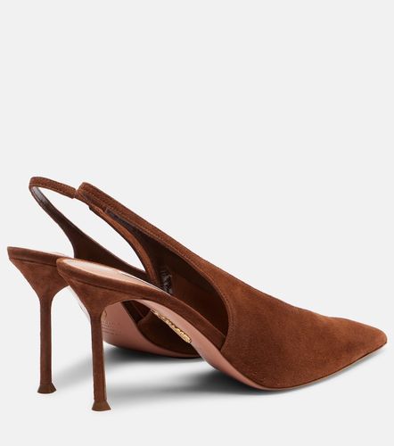 Voltaire 85 suede slingback pumps - Aquazzura - Modalova