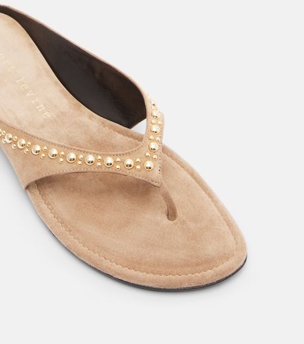 Sun-kissed embellished suede thong sandals - Herbert Levine - Modalova