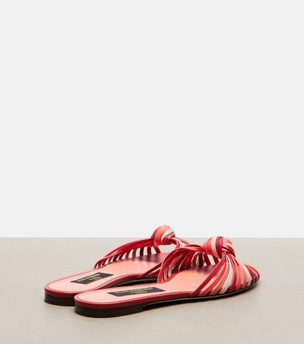 Pantoletten Bianca 2.0 aus Leder - Dolce&Gabbana - Modalova
