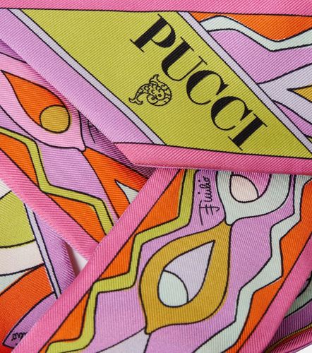 Pañuelo de sarga de seda estampada - Pucci - Modalova