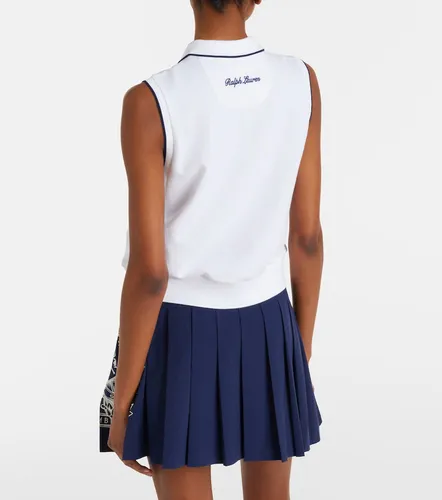X Wimbledon cotton-blend pique top - Polo Ralph Lauren - Modalova