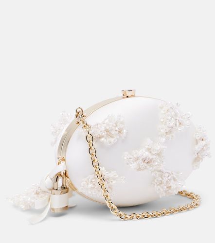 Clutch Oval Small in raso - Self-Portrait - Modalova