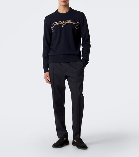 Wool-blend gabardine tapered pants - Dolce&Gabbana - Modalova